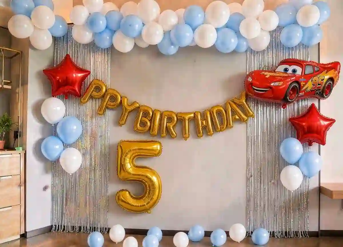 Car Wall Birthday Theme Decor